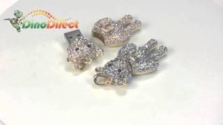 2GB Rhinestone Little Bear Style USB Flash Memory Stick Drive  from Dinodirect.com