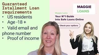 Get Guaranteed Installment Loans even with Bad Credit Online