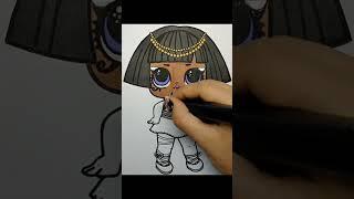 LoL Surprise Pharaoh Babe Coloring Page | Coloring Videos For Kids #painting #lolsurprise #enjoykids