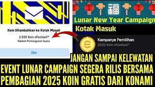 EVENT LUNAR CAMPAIGN DIRILIS BERSAMAAN PEMBAGIAN 2O25 K0IN GRATIS DARI K0NAMI ! JANGAN KELEWATAN !