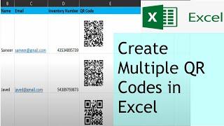 Effortlessly Create Multiple QR Codes in Excel | Create QR code in bulk at once