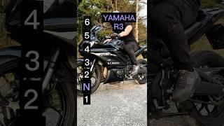 Maximum speed for each gear on a Yamaha R3