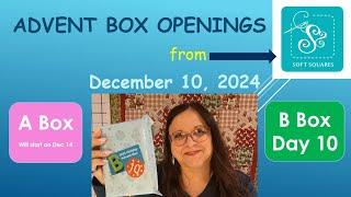 Let's open Day 10 of the B Advent Box from Soft Squares (A box will start to open on Dec 14th)