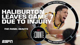 NBA Countdown reacts to Tyrese Haliburton’s injury in Game 7 of the NBA Finals