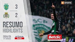 Resumo: Sporting 3-2 Boavista (Liga 24/25 #14)