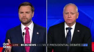 WATCH: CBS cuts Vance’s mic during fact-check on immigration | CBS Vice Presidential Debate