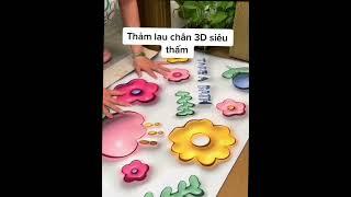 Thảm Chùi Chân In Hình 3D, Thấm Hút Nhanh Chóng, Chống Trơn Trượt Tốt, Mẫu Mới Siêu Cute Năm 2023