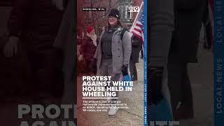 Protesters in Wheeling rally against Project 2025 and Trump administration