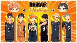 Haikyuu Voice Quiz | Guess the character voice | Haikyuu quiz