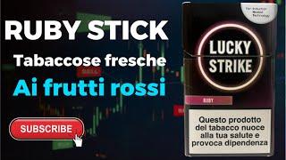 NUOVE STICK PER LA GLO - RUBY STICK -FRUTTI ROSSI E RETROGUSTO FRESCO MA MOLTO TABACCOSA. DA PROVARE