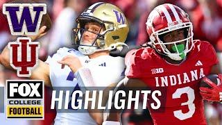 Washington Huskies vs. Indiana Hoosiers Highlights | FOX College Football