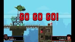 #COOP перепрохождение broforce на хардкорной сложности #1