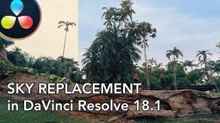 Sky Replacement in DaVinci Resolve 18.1 (FREE version)