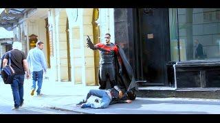 SuperHero in Public Prank