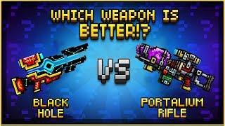 Black Hole VS Portalium Rifle - Pixel Gun 3D