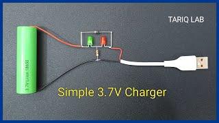 How To Make 3.7V Battery Charger With Indicator