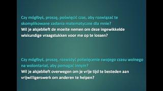 Wil je... #3 Czy mógłbyś/mogłabyś #3. Słuchanie i powtarzanie. Niderlandzki - Polski.