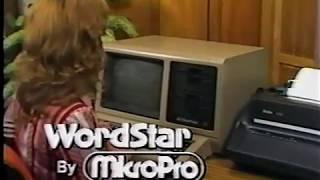 1980 Wordstar SF Bay Area Commercial (retro computer word processing)