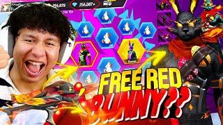 Free Fire But Late Red Bunny Bundle Opening  Tonde Gamer