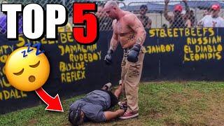TOP 5 BOXING KNOCK OUTS | STREETBEEFS