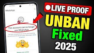 Whatsapp Unbanned Kaise Kare 2025 | This account can no longer use Whatsapp New Solution 2025