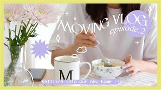 MOVING VLOG  shopping, organizing, and settling into our new home :)