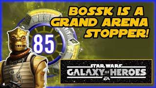 SWGOH Grand Arena!  Bossk is a problem in early game...