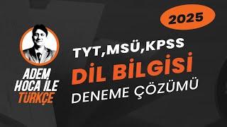 7'de 7 Kim Yapacak? TYT-MSÜ-KPSS TÜRKÇE DİL BİLGİSİ DENEMESİ