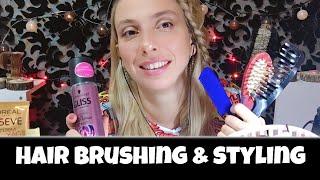 TÜRKÇE ASMR ~ SAÇ TARAMA ~ SPREY ~ SAÇ SERUMU ~ SAÇ ÖRGÜSÜ ~ HANGİ ŞAMPUANI KULLAN ~ HAIR BRUSHING