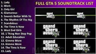 Full GTA 5 Soundtrack List ~ Popular Songs