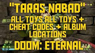 DOOM: ETERNAL - SECRETS GUIDE - TARAS NABAD - ALL TOYS CHEAT CODES ALBUMS MASTERY TOKEN LOCATIONS