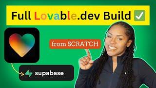 Lovable.dev Tutorial & Full Site Build w/Supabase  (Step-by-Step Guide)