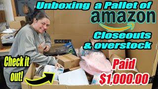 Unboxing a Pallet of Amazon Overstock and Shelf Pulls that I paid $1,000 for