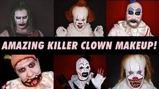 Amazing Killer Clown Makeups 2021 | Prince De Guzman Transformations