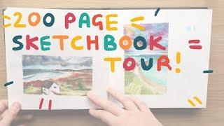 200 page sketchbook tour!! | 6