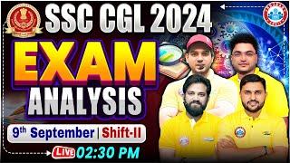 SSC CGL Analysis 2024 | SSC CGL Paper Review | 9 Sep 2nd Shift | Maths, English, GS, Reasoning