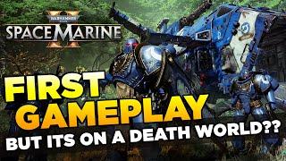 SPACE MARINE 2 - DEATH WORLD INFILTRATION - FIRST GAMEPLAY 4K | Warhammer 40,000