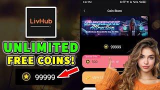 LiveHub App Free Coins | How to get unlimited Coins LiveHub in Live Hub  Coins Increase Kaise Kare