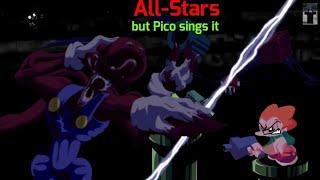 FNF - All stars but Pico sings it | Mario's Madness V2 Cover