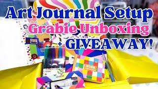 Art Journal With Me [December 2024] | Unboxing the Grabie Scrapbook Box and GIVEAWAY!