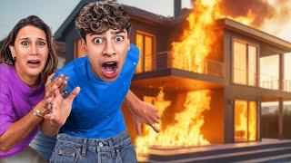 The Royalty Family House Burned Down!  Ferran Shocked #wildfire