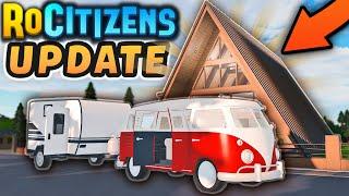 New HOUSE!, New CAR!, And so Much MORE! Roblox RoCitizens Camping Update!