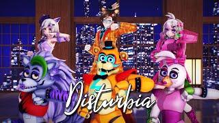 (MMD x FNAF:Security Breach) Disturbia [Glamrock Freddy/Glamrock Chica/Roxanne Wolf]