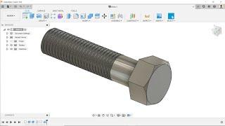 How to make Bolt in Autodesk Fusion 360