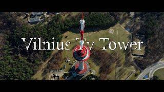 The biggest sight of Vilnius, cinematic  Tv Tower in 4k