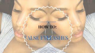 How to: Applying False Eyelashes