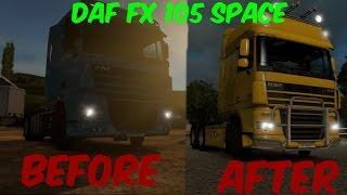 Обзор тягача DAF XF 105 Space l Бюджетный l ETS 2