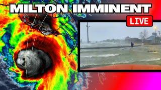 LIVE GROUND ZERO CAT 4 HURRICANE MILTON Intercept