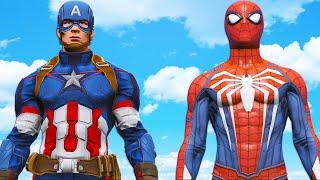 CAPTAIN AMERICA VS SPIDER-MAN PS4 - EPIC SUPERHEROES BATTLE