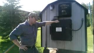 The concept of an outdoor, wood burning furnace